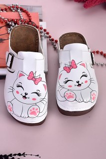 Damen Herren DOGİYE 3010 Glückliche Katze Anatomische Orthopädische Pantoletten
