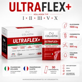 COLASTIN UltraFlex+ Kollagen Pulver – Kollagen Typ I, II, III, V & X mit