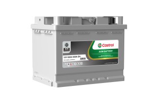 Castrol 12V 60Ah AGM Autobatterie 900A Start-Stop Wartungsfreie Starterbatterie