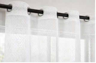 Generisch Wave S-Falten Gardine Weiß Store Hochwertige Fertiggardine mit Faltenband Transparente Vorhänge mit Edler Struktur Natur Look Voile für Wohnzimmer Schlafzimmer und Küche