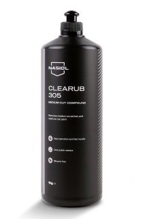 Nasiol CLEARUB 305 Medium Cut Auto-Politur Kratzerentfernung, Lackkorrektur & Glanzfinish für professionelle Aufbereitung