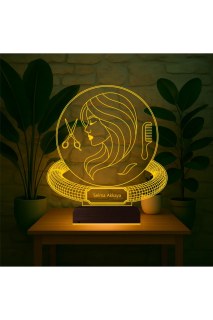 Friseur Geschenk Personalisierte 3D Lampe - Tisch Nachtlampe