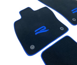 Fußmattensatz Autoteppich Automatten Velours VW Passat B5 B6 B7 B8 B9 Rline GTI