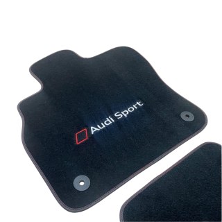 Fußmattensatz Automatten Autoteppich Leder/Velours für Alle Audi A8 Modelle