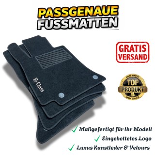 Auto Fußmatten  für Mercedes B-Klasse W245 W246 W247 Automatten Velours