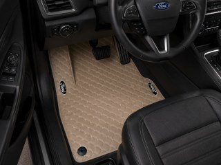 Autofußmatten für Ford S-MAX Autoteppich Automatten Velours-Leather