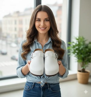 DOGİYE 3222 Anatomische Hausschuhe Weiß – Bequeme Pantoletten mit Ergonomischer Komfortsohle, Leichte Damen & Herren Clogs für Zuhause, Garten & Freizeit, Größen 36–41